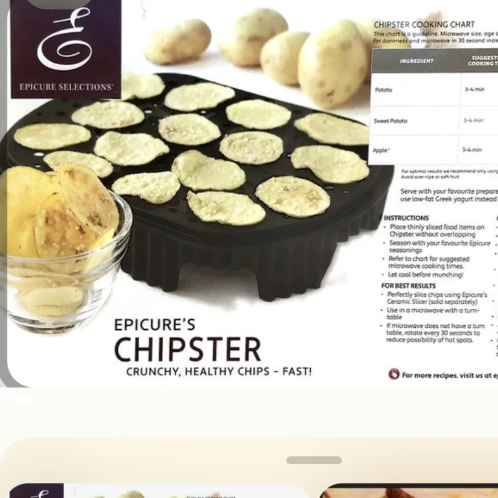 Epicure Chipster Silicone Kitchen Tool Chip Maker. NWT - Picture 9 of 11